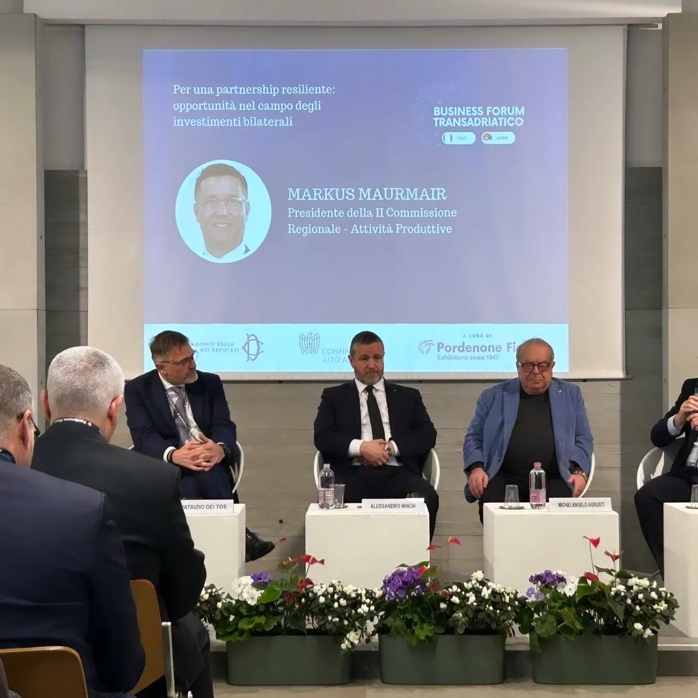 Presidente di Confindustria Serbia Patrizio Dei Tos al Business Forum Transadriatico Italia Serbia 3