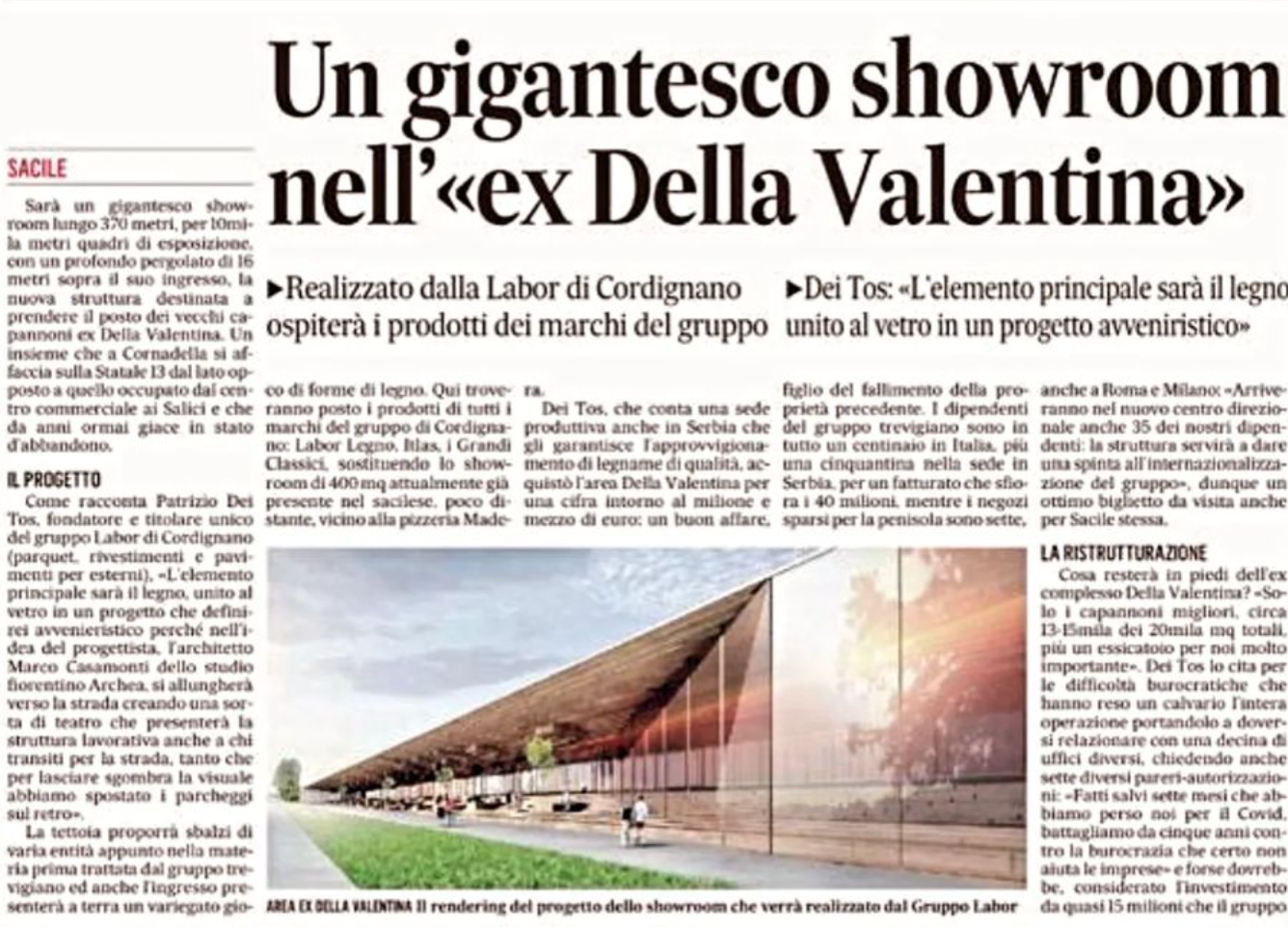 Intervista Patrizio DEi Tos a Il Gazzettino 5
